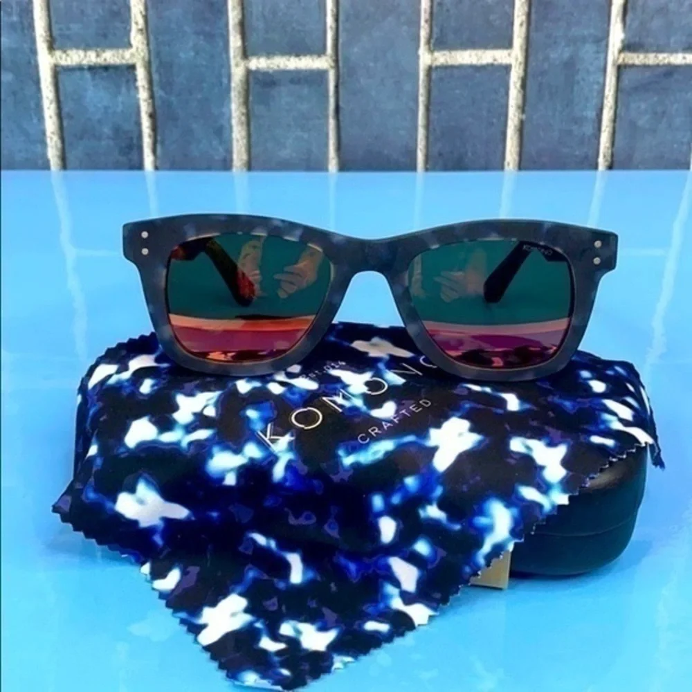 KOMONO men's Allen Black/Blue New Sunglasses